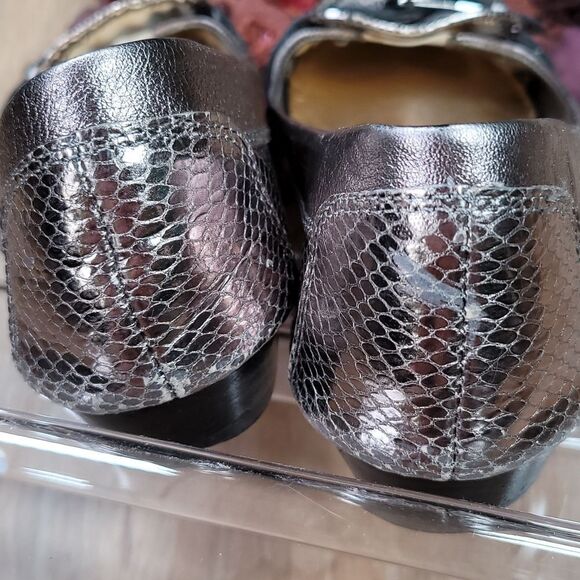 🔹️Arturo Chiang Bronze Buckled Leather Loafers Size 8.5 - Picture 14 of 15